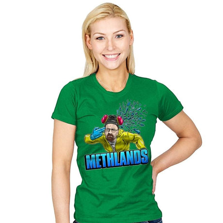 Methlands - Womens T-Shirts RIPT Apparel Small / Kelly