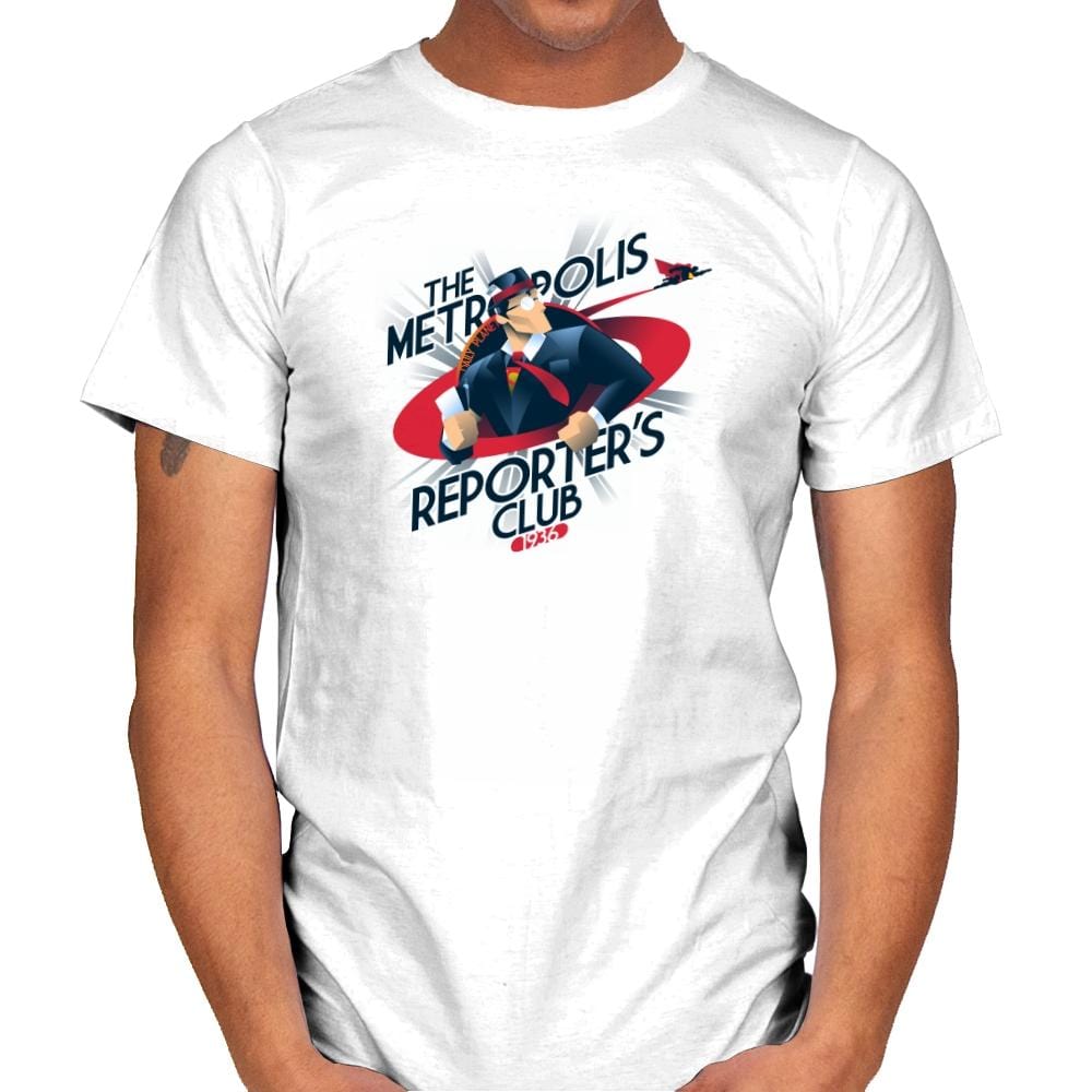Metropolis Reporter's Club Exclusive - Mens T-Shirts RIPT Apparel Small / White
