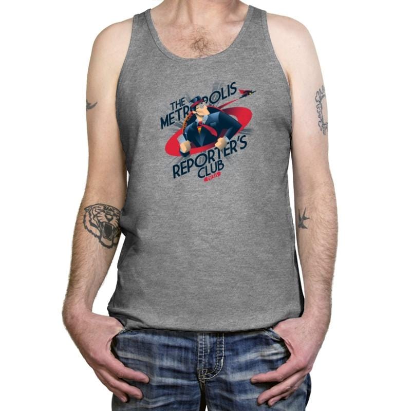 Metropolis Reporter's Club Exclusive - Tanktop Tanktop RIPT Apparel X-Small / Athletic Heather