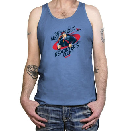 Metropolis Reporter's Club Exclusive - Tanktop Tanktop RIPT Apparel X-Small / Blue Triblend