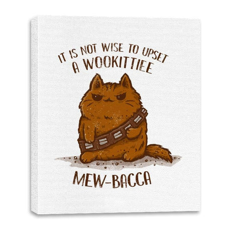Mew-Bacca - Canvas Wraps Canvas Wraps RIPT Apparel 16x20 / White