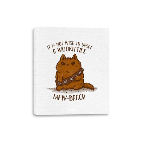 Mew-Bacca - Canvas Wraps Canvas Wraps RIPT Apparel 8x10 / White