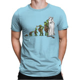 Michelangelo - Art Attack - Mens Premium T-Shirts RIPT Apparel Small / Light Blue