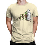 Michelangelo - Art Attack - Mens Premium T-Shirts RIPT Apparel Small / Natural