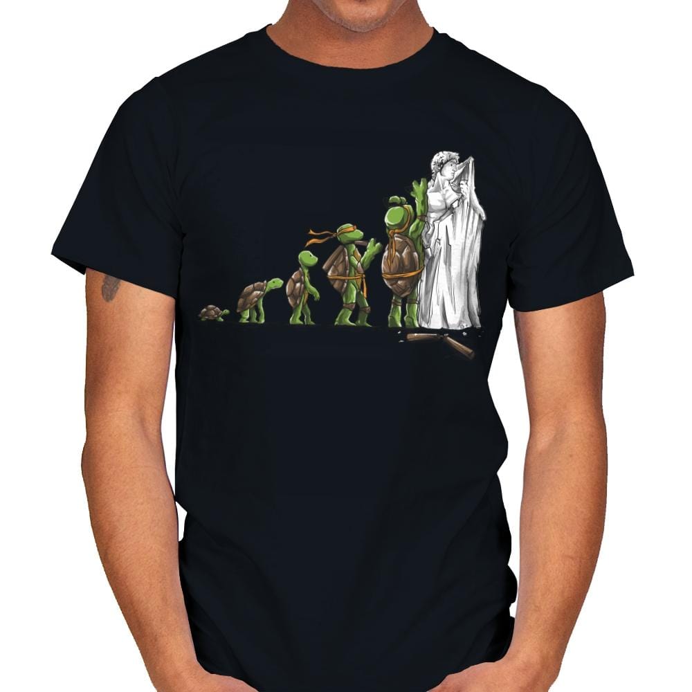 Michelangelo - Art Attack - Mens T-Shirts RIPT Apparel Small / Black