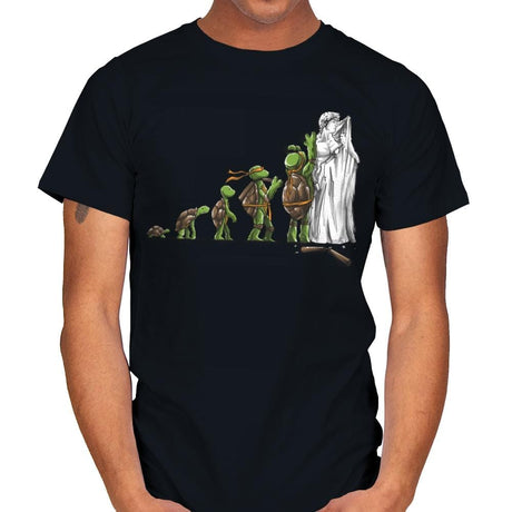 Michelangelo - Art Attack - Mens T-Shirts RIPT Apparel Small / Black