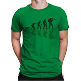 Michelangelo Evolution - Mens Premium T-Shirts RIPT Apparel Small / Kelly