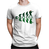 Michelangelo Evolution - Mens Premium T-Shirts RIPT Apparel Small / White