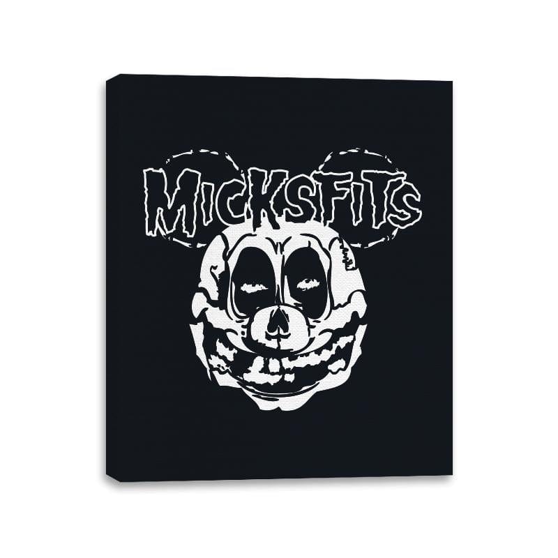 Micksfits - Canvas Wraps Canvas Wraps RIPT Apparel 11x14 / Black