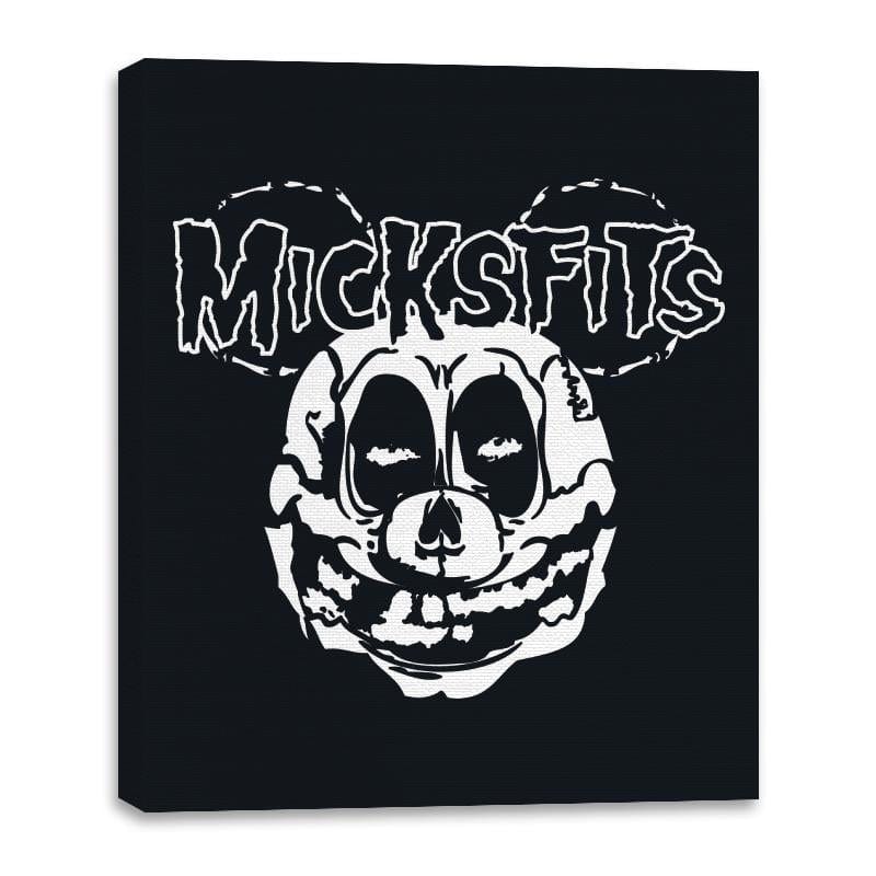 Micksfits - Canvas Wraps Canvas Wraps RIPT Apparel 16x20 / Black
