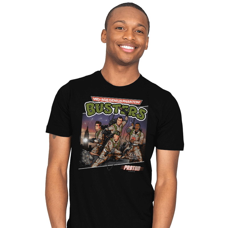 Mid-Age Genius Phantom Busters - Mens T-Shirts RIPT Apparel