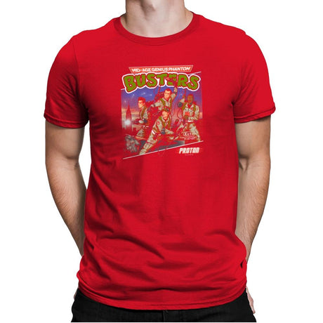 Mid-aged Genius Phantom Busters Exclusive - Mens Premium T-Shirts RIPT Apparel Small / Red