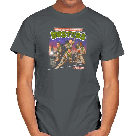 Mid-aged Genius Phantom Busters Exclusive - Mens T-Shirts RIPT Apparel Small / Charcoal