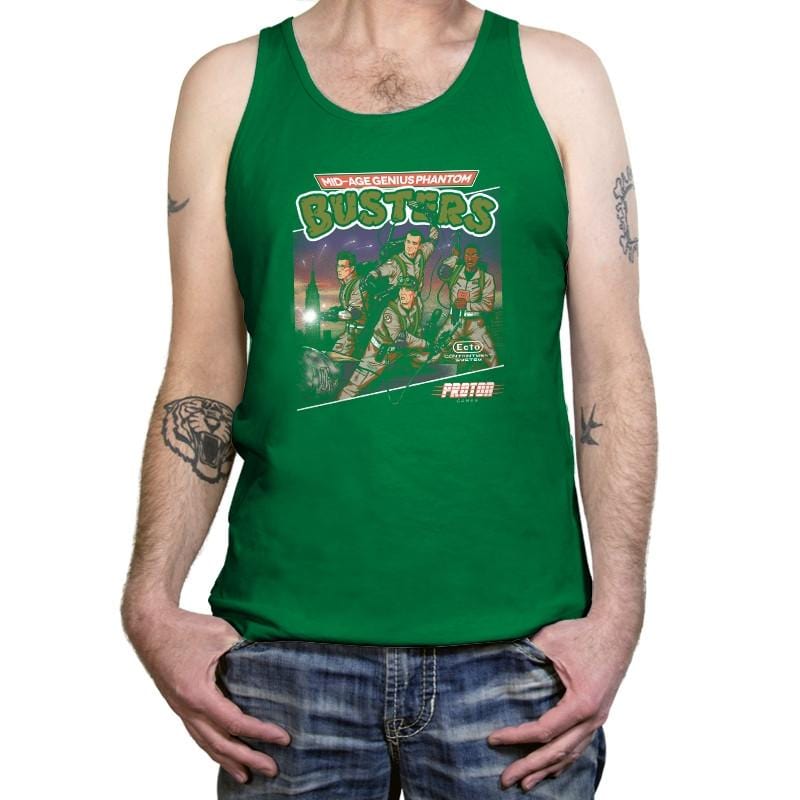 Mid-aged Genius Phantom Busters Exclusive - Tanktop Tanktop RIPT Apparel X-Small / Kelly