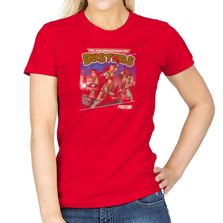Mid-aged Genius Phantom Busters Exclusive - Womens T-Shirts RIPT Apparel Small / Red