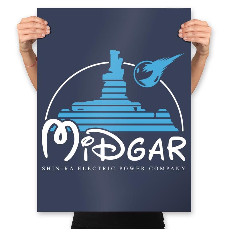 Midgar - Prints Posters RIPT Apparel 18x24 / Navy