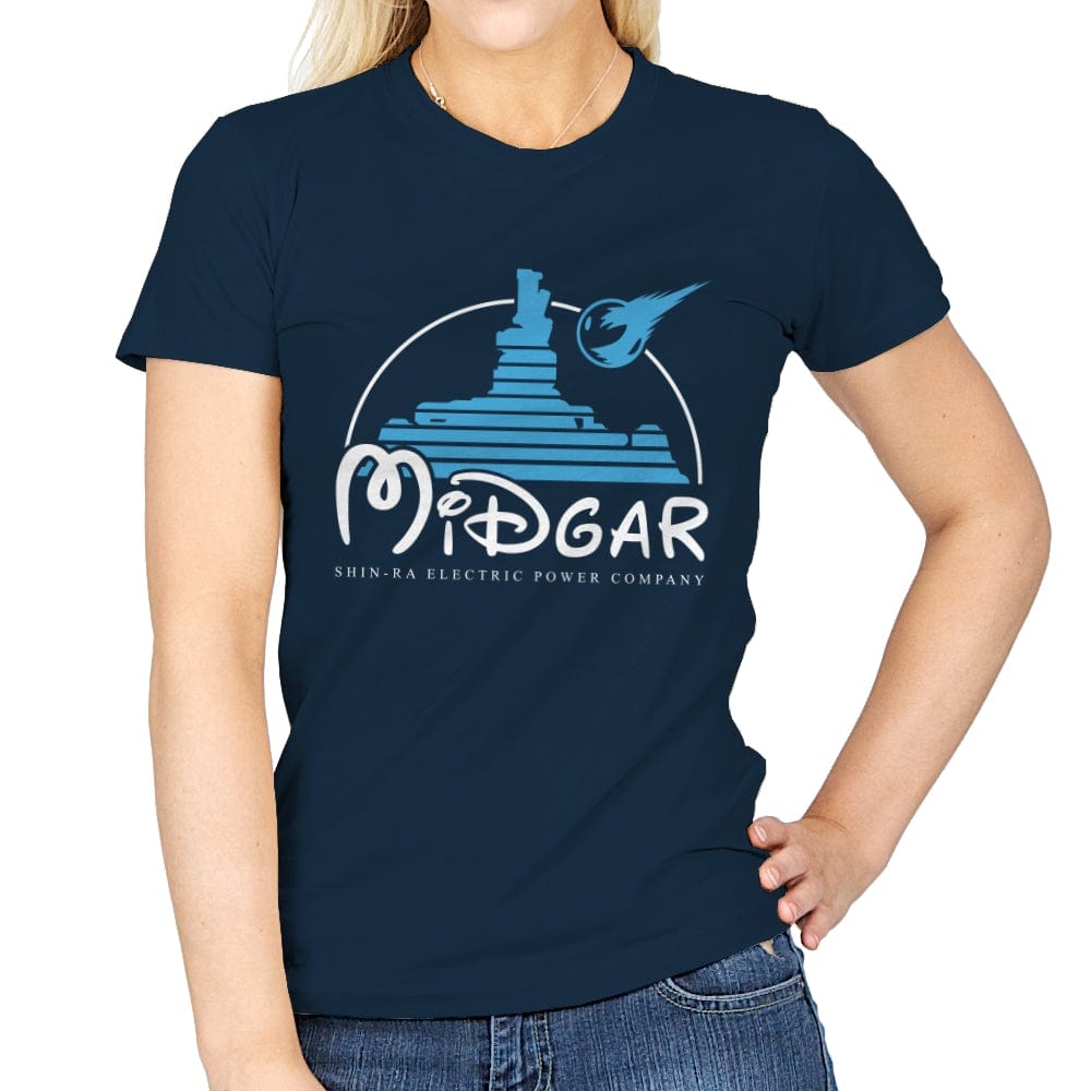Midgar - Womens T-Shirts RIPT Apparel Small / Navy