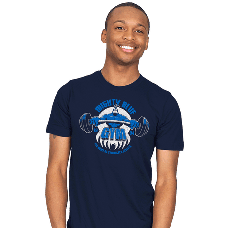 Mighty Blue Gym - Mens T-Shirts RIPT Apparel