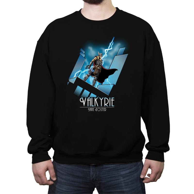 Mighty Lady - Crew Neck Sweatshirt Crew Neck Sweatshirt RIPT Apparel Small / Black