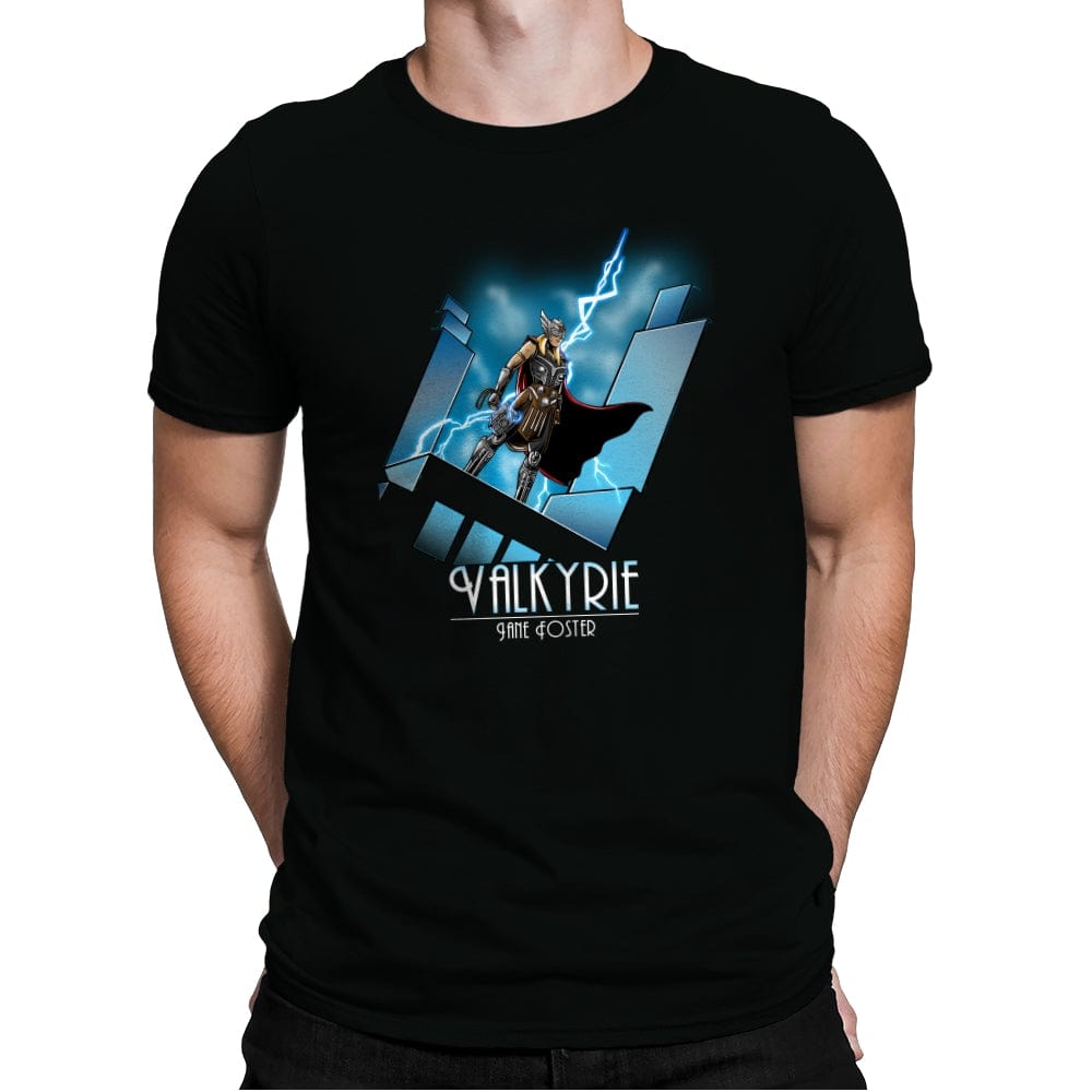 Mighty Lady - Mens Premium T-Shirts RIPT Apparel Small / Black