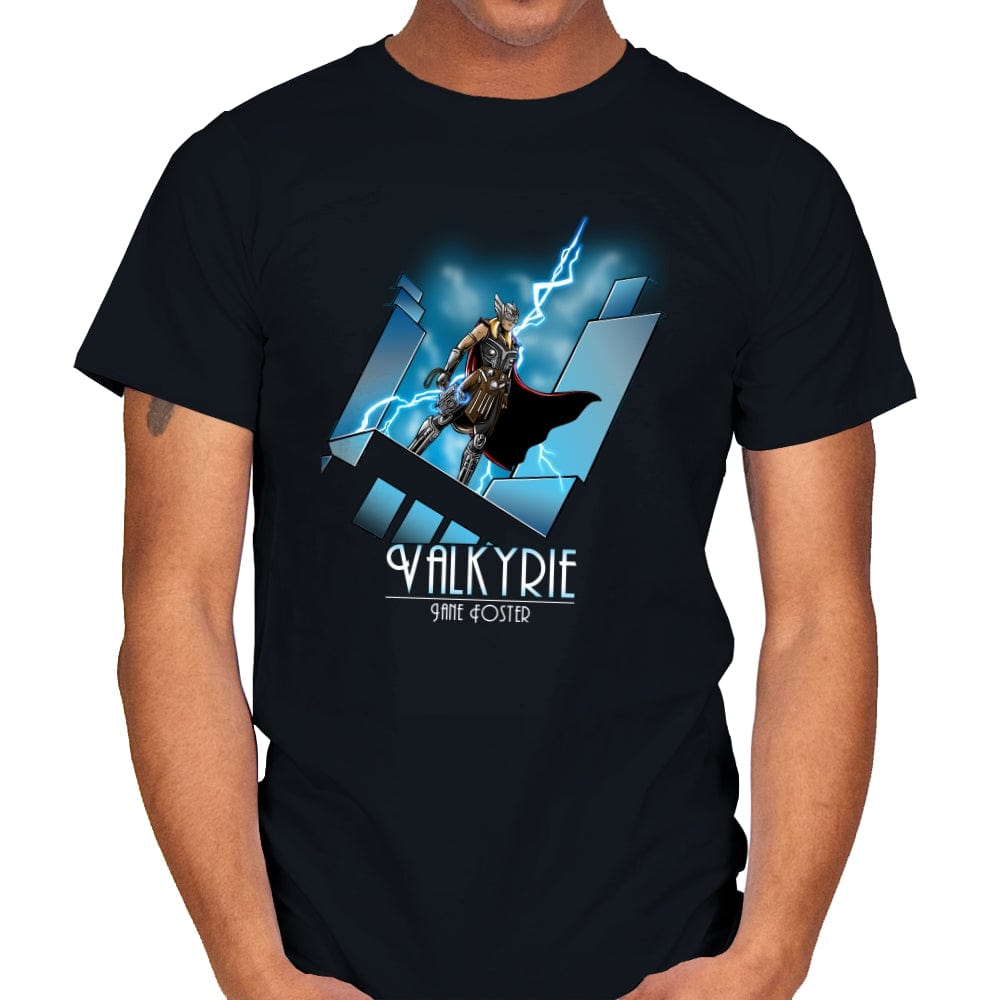 Mighty Lady - Mens T-Shirts RIPT Apparel Small / Black