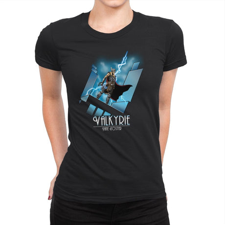 Mighty Lady - Womens Premium T-Shirts RIPT Apparel Small / Black