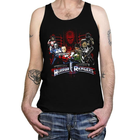Mighty Morbid Horror Rangers - Tanktop Tanktop RIPT Apparel X-Small / Black