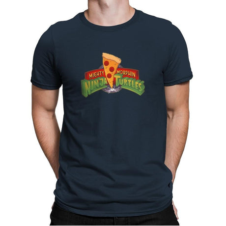Mighty Morphin Ninja Turtles Exclusive - Mens Premium T-Shirts RIPT Apparel Small / Indigo