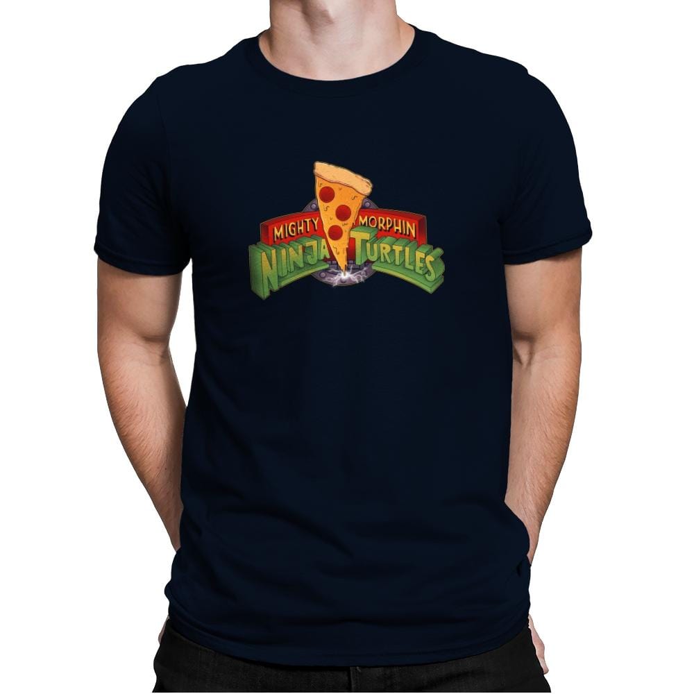 Mighty Morphin Ninja Turtles Exclusive - Mens Premium T-Shirts RIPT Apparel Small / Midnight Navy