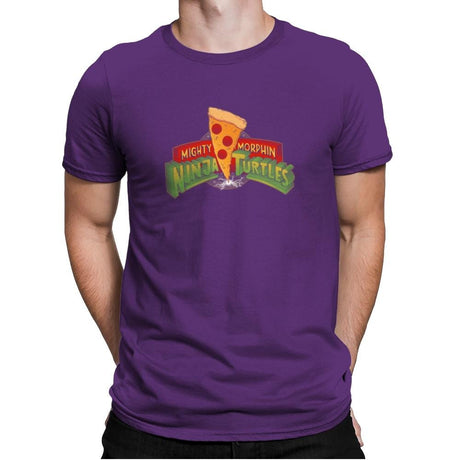 Mighty Morphin Ninja Turtles Exclusive - Mens Premium T-Shirts RIPT Apparel Small / Purple Rush