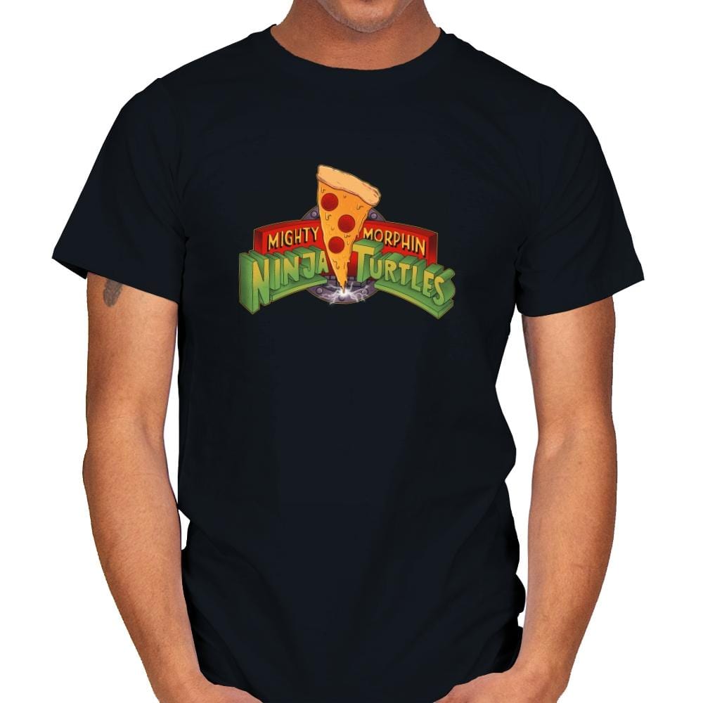 Mighty Morphin Ninja Turtles Exclusive - Mens T-Shirts RIPT Apparel Small / Black