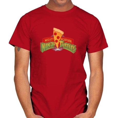 Mighty Morphin Ninja Turtles Exclusive - Mens T-Shirts RIPT Apparel Small / Red