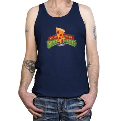 Mighty Morphin Ninja Turtles Exclusive - Tanktop Tanktop RIPT Apparel X-Small / Navy