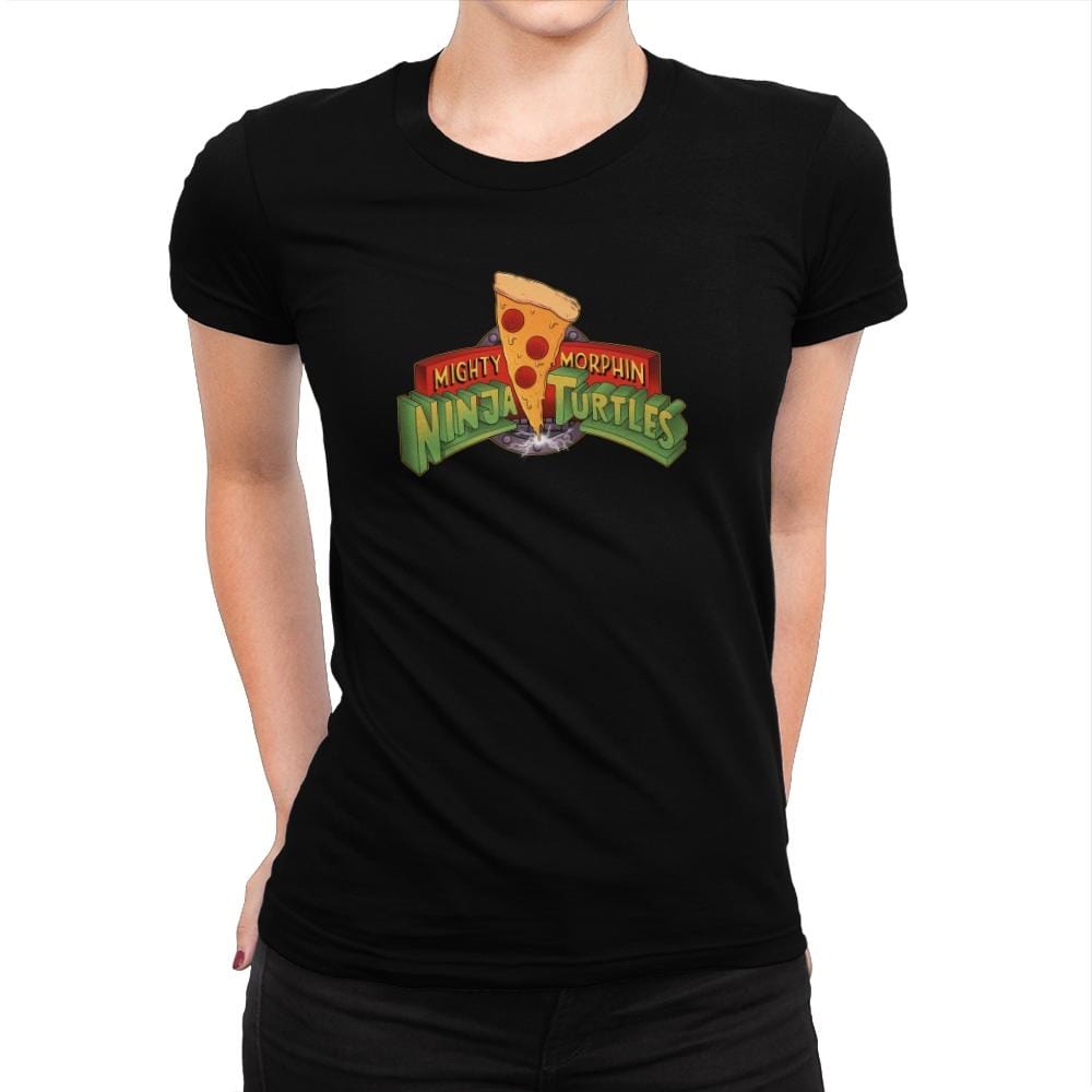 Mighty Morphin Ninja Turtles Exclusive - Womens Premium T-Shirts RIPT Apparel Small / Indigo