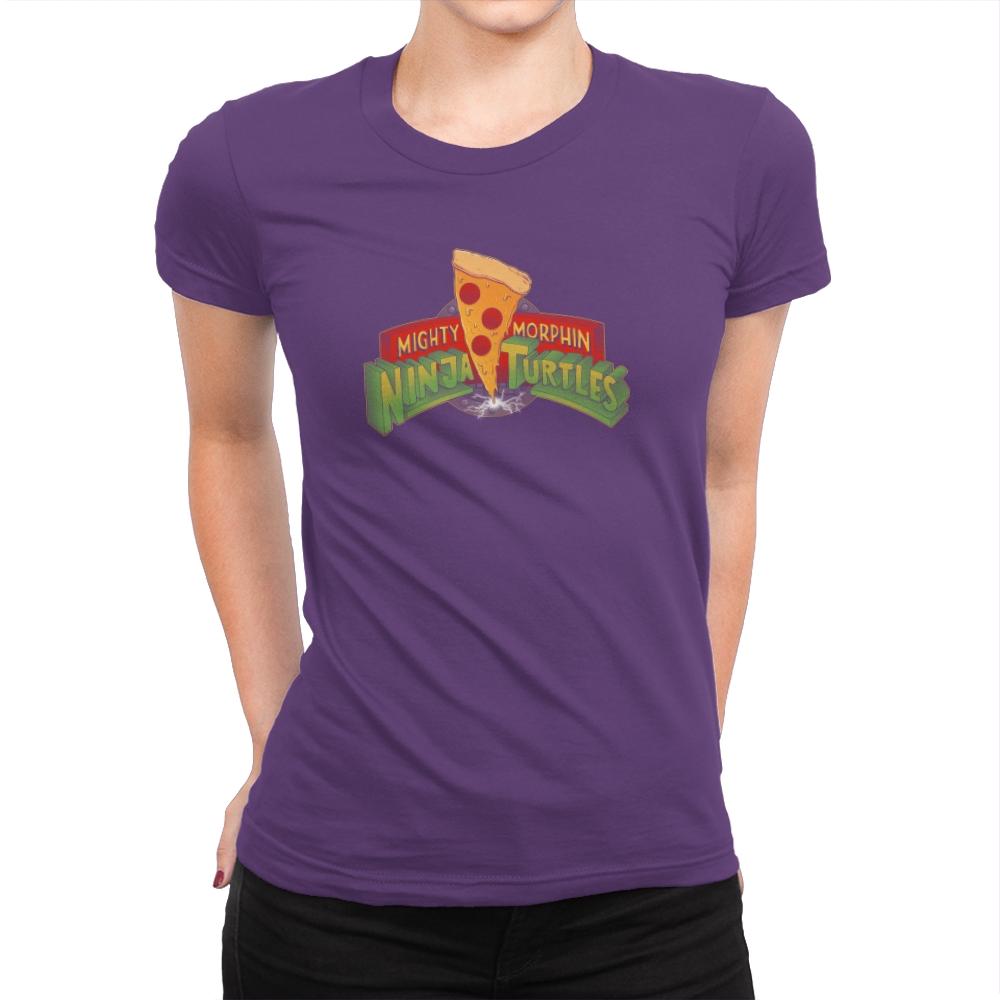 Mighty Morphin Ninja Turtles Exclusive - Womens Premium T-Shirts RIPT Apparel Small / Purple Rush