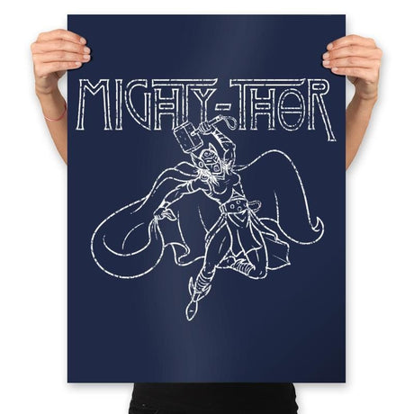 Mighty One - Prints Posters RIPT Apparel 18x24 / Navy