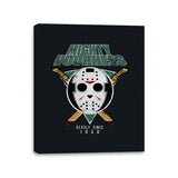 Mighty Voorhees - Canvas Wraps Canvas Wraps RIPT Apparel 11x14 / Black