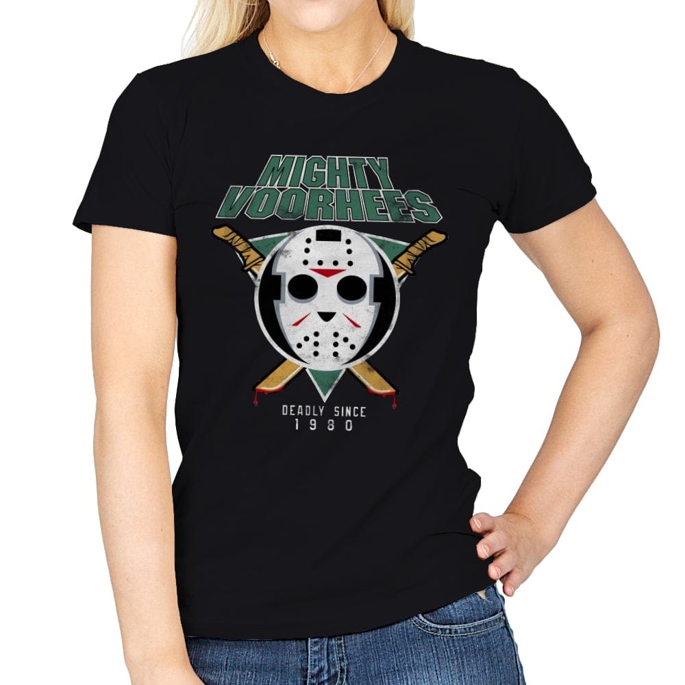 Mighty Voorhees - Womens T-Shirts RIPT Apparel Small / Black