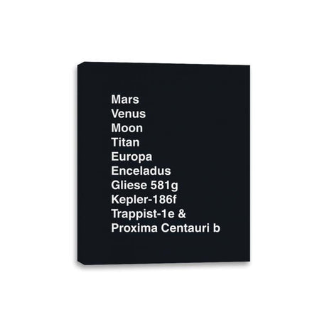 Migrating Away From Our Planet - Canvas Wraps Canvas Wraps RIPT Apparel 8x10 / Black
