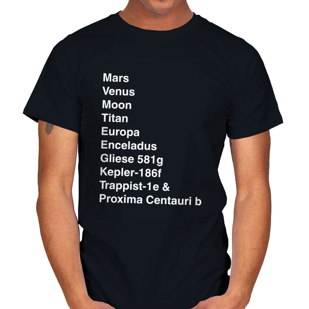 Migrating Away From Our Planet - Mens T-Shirts RIPT Apparel Small / Black