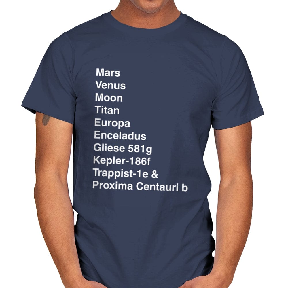 Migrating Away From Our Planet - Mens T-Shirts RIPT Apparel Small / Navy