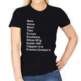 Migrating Away From Our Planet - Womens T-Shirts RIPT Apparel Small / Black