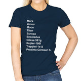 Migrating Away From Our Planet - Womens T-Shirts RIPT Apparel Small / Navy