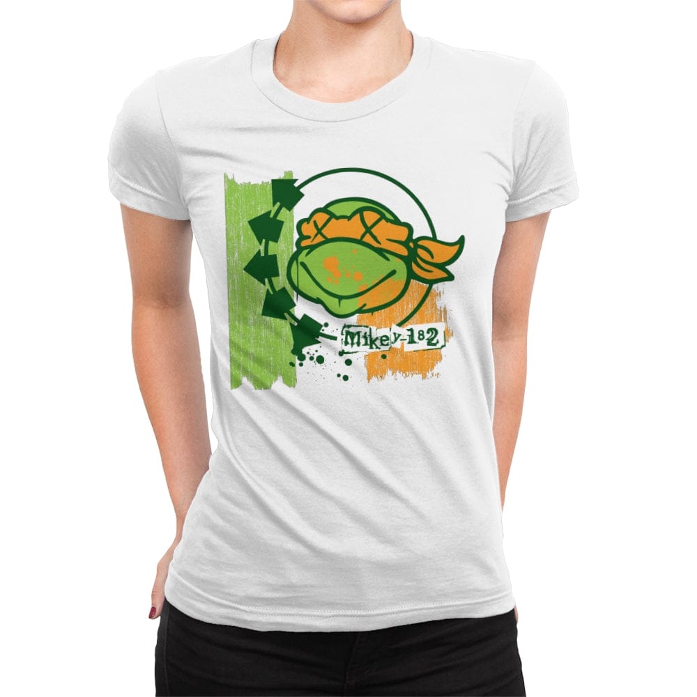 Mikey 182 - Womens Premium T-Shirts RIPT Apparel Small / White