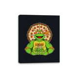 Mikey is my Turtle (My Orange Ninja Turtle) - Canvas Wraps Canvas Wraps RIPT Apparel 8x10 / Black