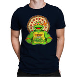 Mikey is my Turtle (My Orange Ninja Turtle) - Mens Premium T-Shirts RIPT Apparel Small / Midnight Navy