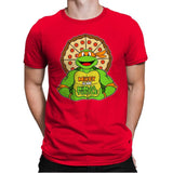 Mikey is my Turtle (My Orange Ninja Turtle) - Mens Premium T-Shirts RIPT Apparel Small / Red