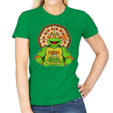 Mikey is my Turtle (My Orange Ninja Turtle) - Womens T-Shirts RIPT Apparel Small / Irish Green