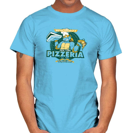 Mikey's Pizzeria Exclusive - Mens T-Shirts RIPT Apparel Small / Sky
