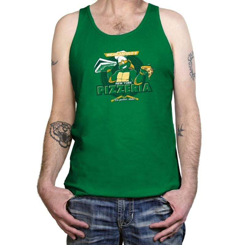 Mikey's Pizzeria Exclusive - Tanktop Tanktop RIPT Apparel X-Small / Kelly